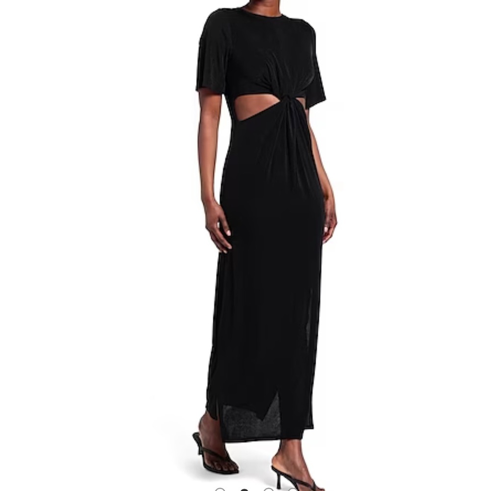 Topshop long cutout dress